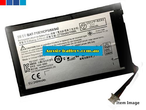 ACER BAT-715 battery packs,rechargeable BAT-715 genuine laptop batteries