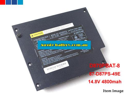 CLEVO D870PBAT-8 battery packs,rechargeable D870PBAT-8 genuine laptop batteries