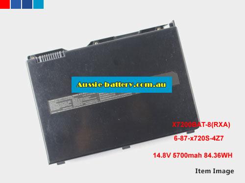 CLEVO 6-87-X720S-4Z7 battery packs,rechargeable 6-87-X720S-4Z7 genuine laptop batteries