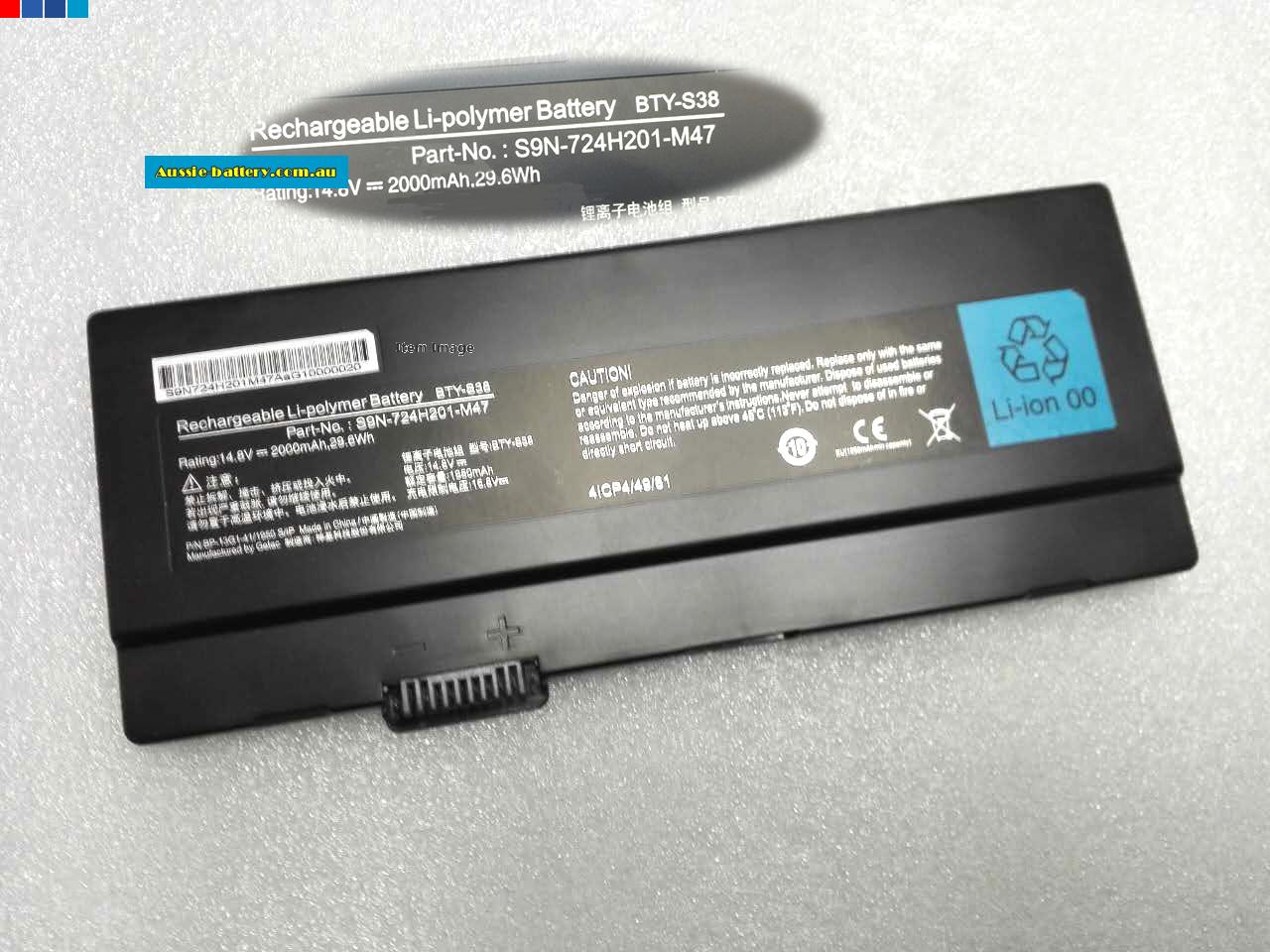 MSI BTY-S38 battery packs,rechargeable BTY-S38 genuine laptop batteries